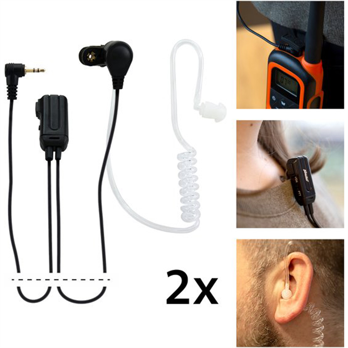 Alecto In-Ear Headset (2er Set)