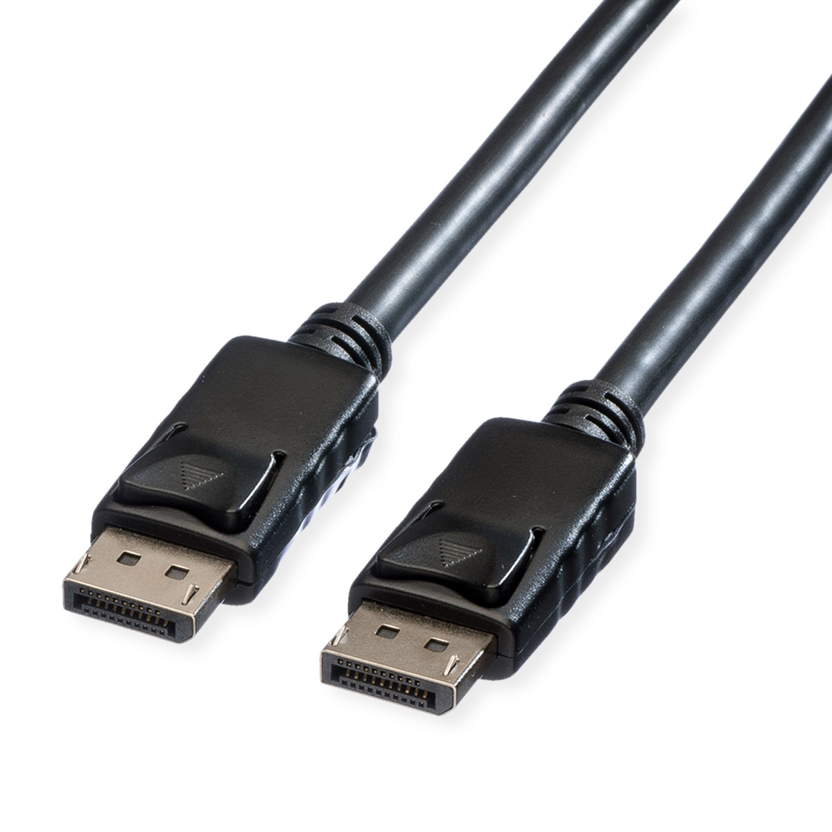 ROLINE DisplayPort Kabel, DP-DP, v1.2, ST - ST, TPE, schwarz, 2 m