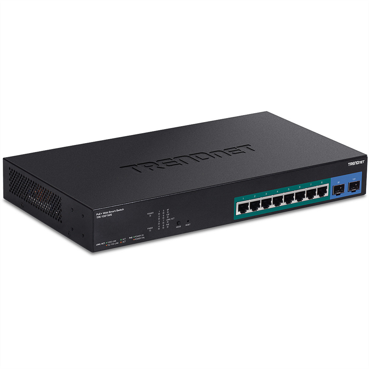 TRENDnet TPE-1021WS 10-Port PoE+ Gigabit Web Smart Switch