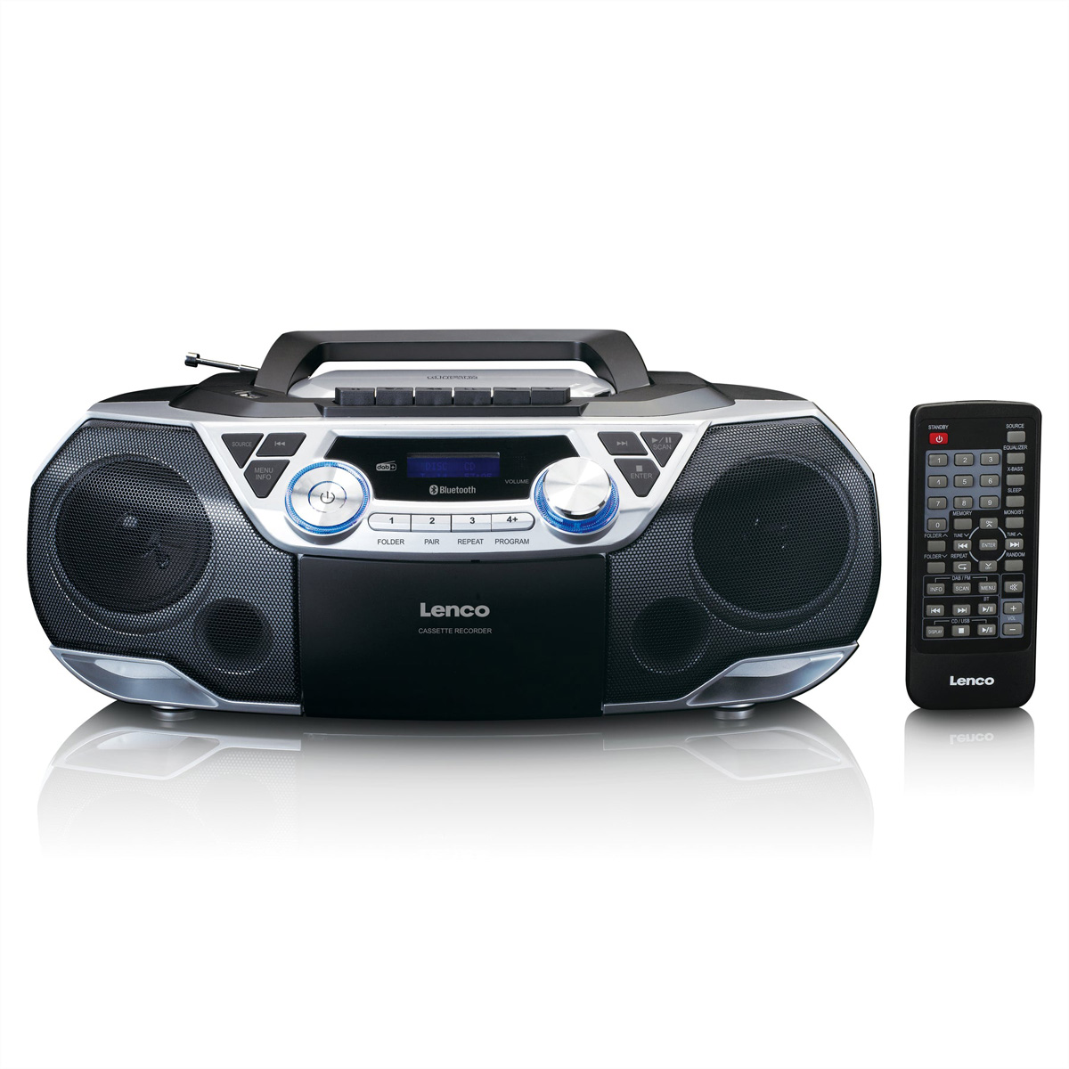 Lenco DAB+ Radio SCD-720, mit CD, USB, BT 5.0, DAB+, Kassette