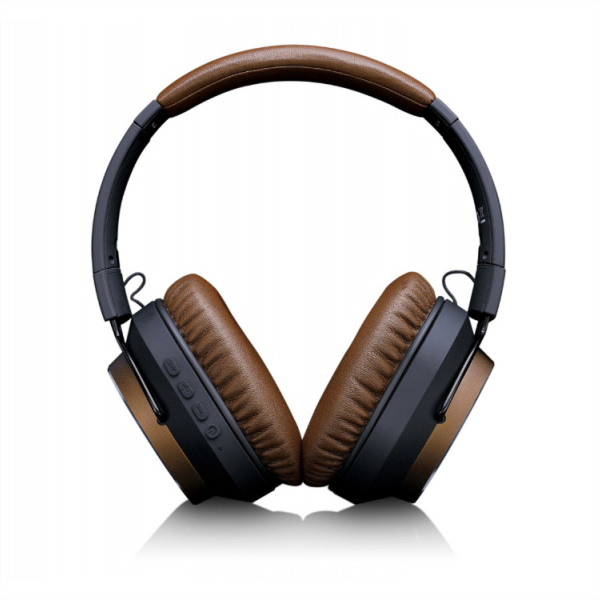 Lenco HPB-730 On Ear Kopfhörer mit BT Noise Canceling, Akku ab 30h, Aux