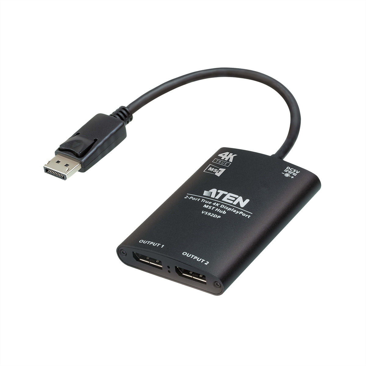 ATEN VS92DP 2-Port True 4K DisplayPort Splitter mit MST Hub