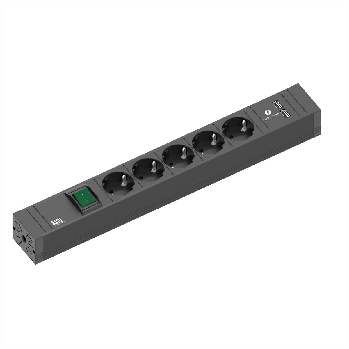 BACHMANN CONNECT LINE 5xSchutzkontakt, Schalter USB A&A 15W