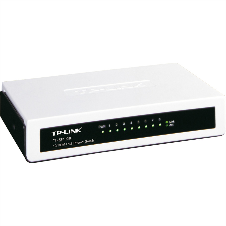 TP-LINK TL-SF1008D Netzwerk-Switch Unmanaged Fast Ethernet (10/100) Weiß