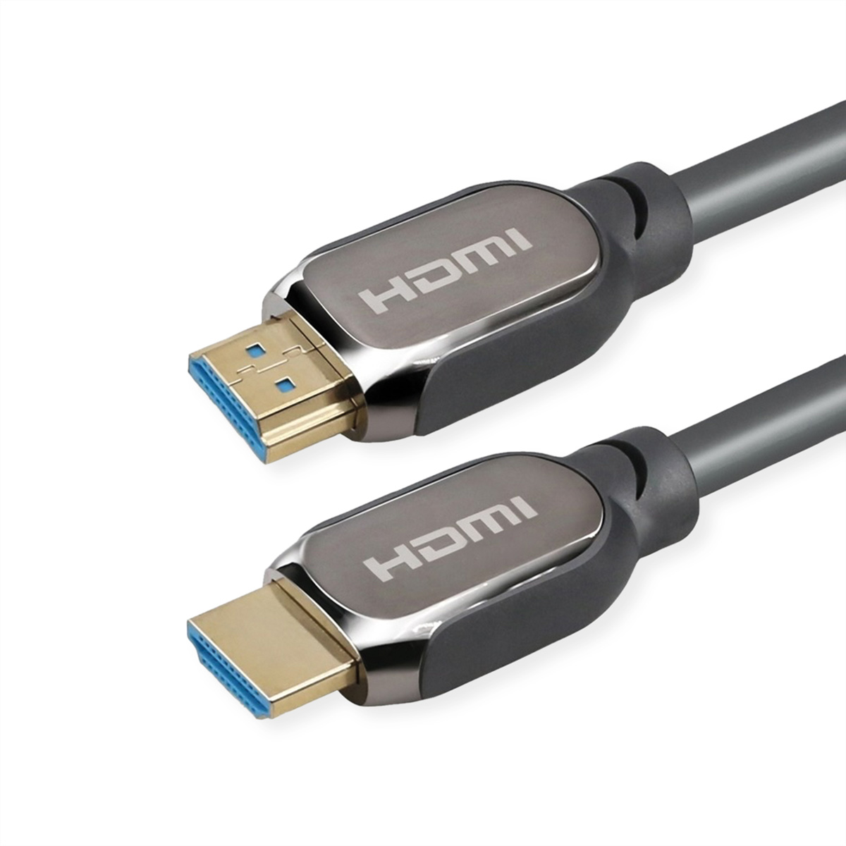 ROLINE ATC 8K HDMI Ultra HD Kabel mit Ethernet, ST/ST, schwarz, 2 m