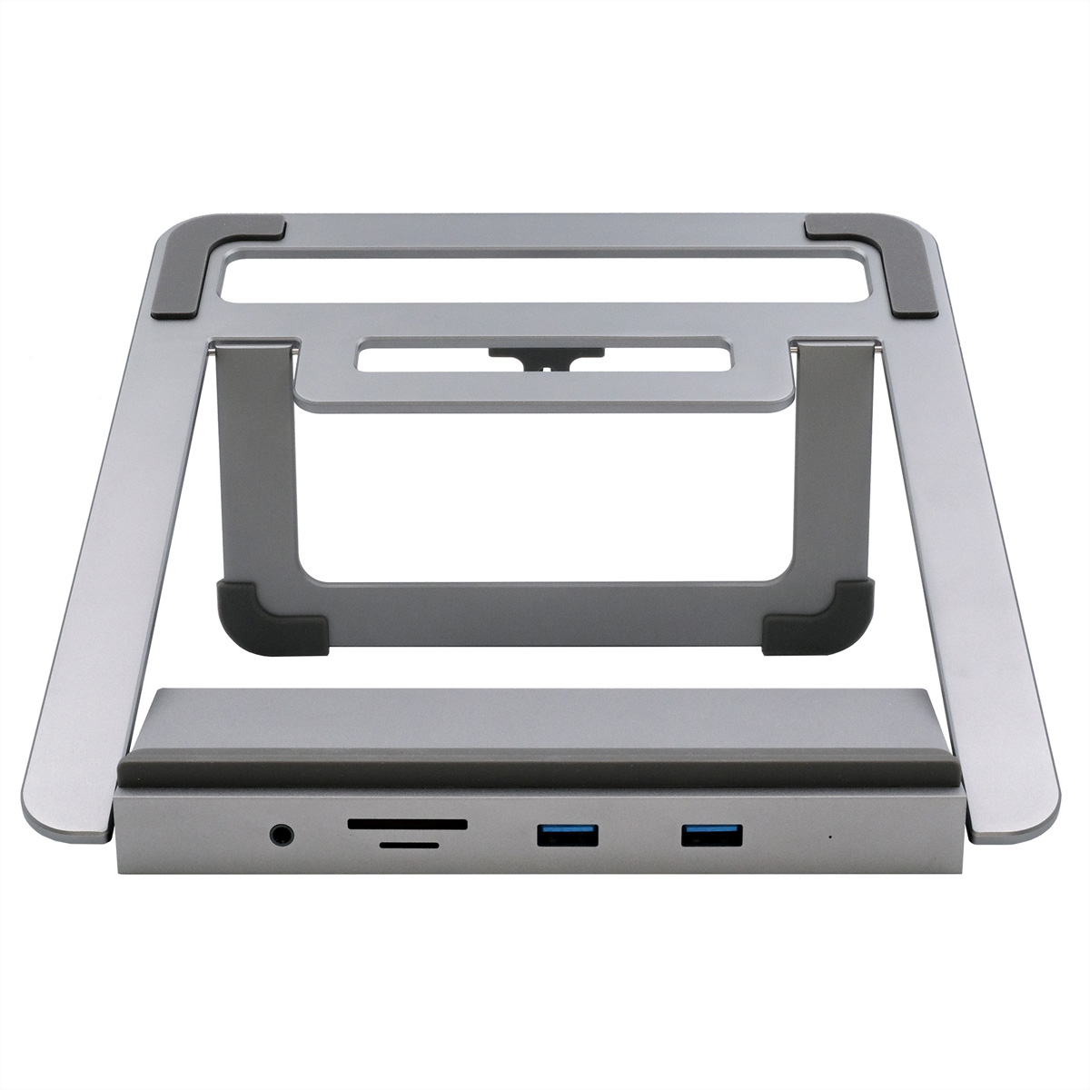 EXSYS EX-1223HM 12 in 1 USB-C Dockingstation mit Notebook Stand für Notebook, Matebook und MacBook