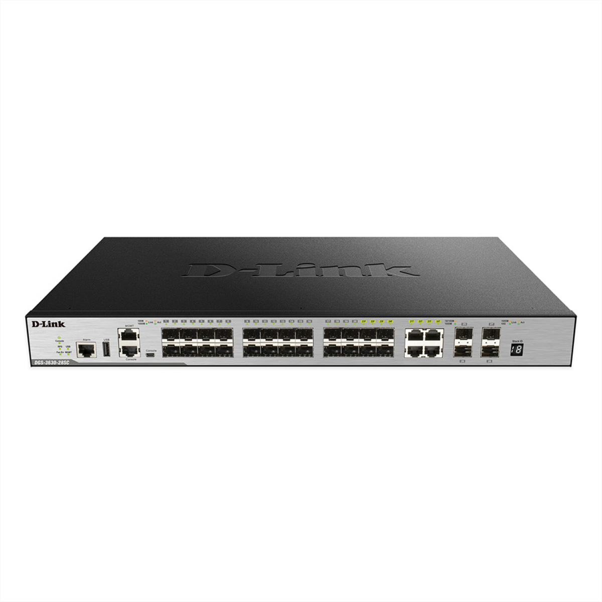 D-Link DGS-3630-28SC/SI/E 28-Port Layer 3 Fiber Gigabit Stack Switch (SI)