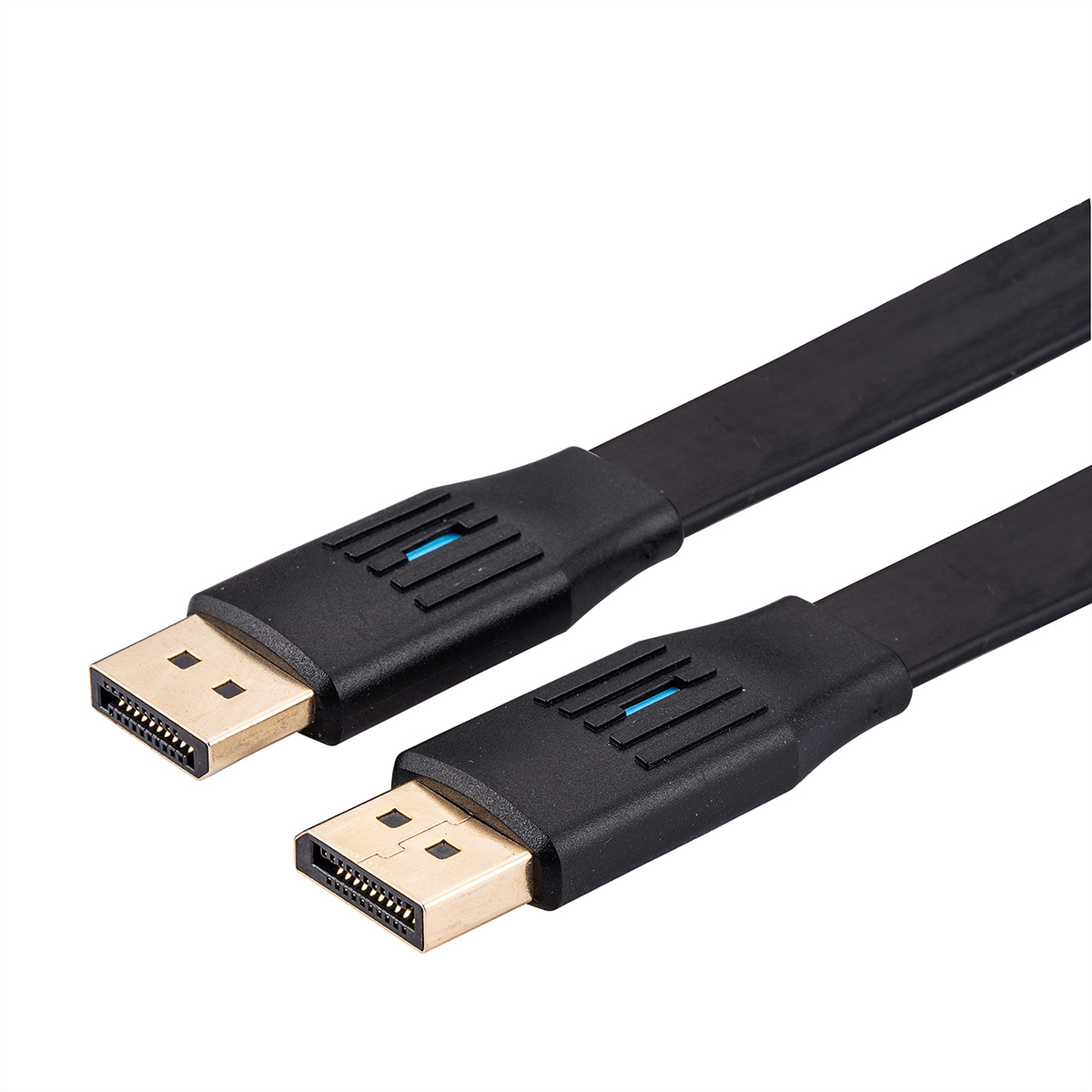 VALUE DisplayPort Kabel, v1.4, flach, DP ST/ST, schwarz, 2 m