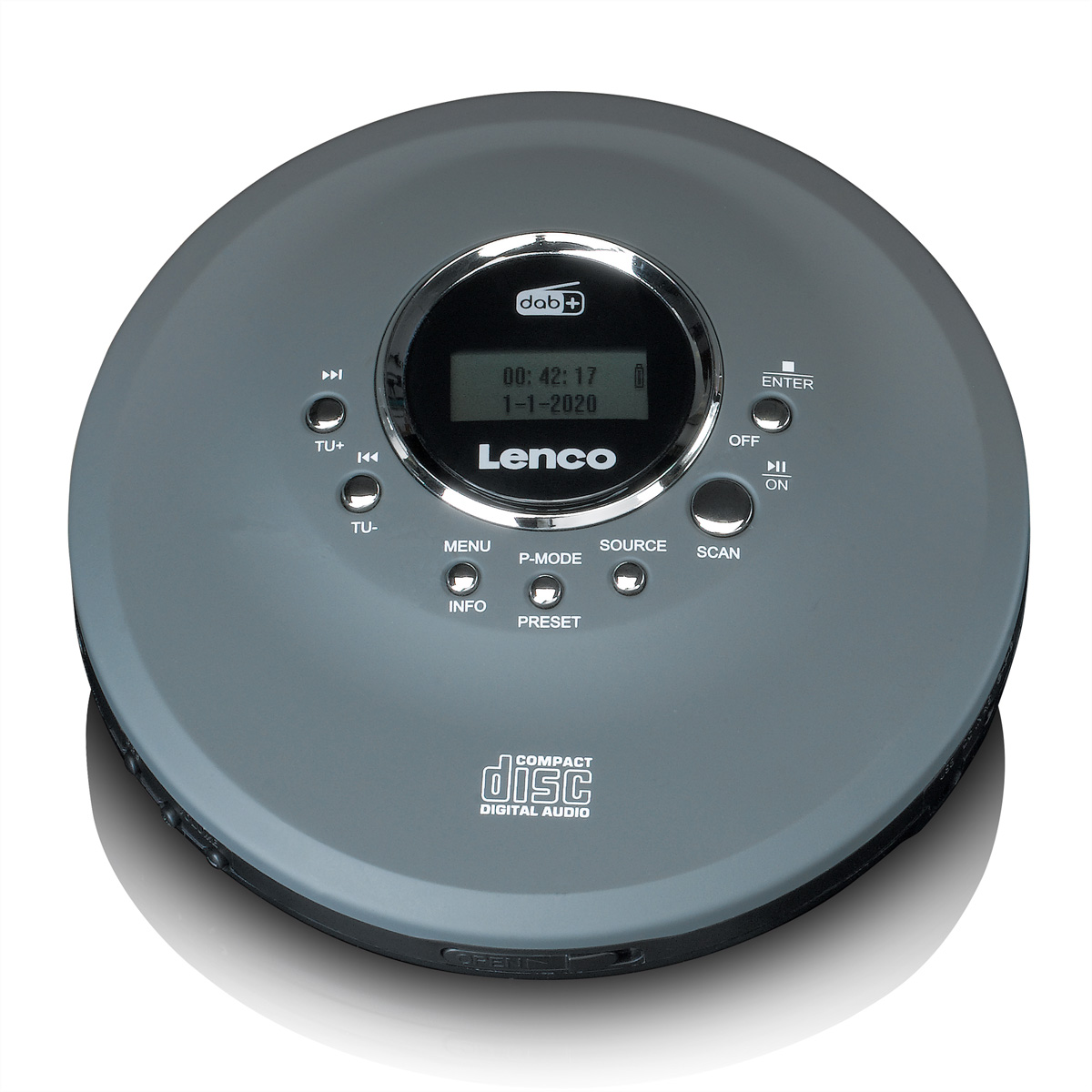 Lenco CD/MP3 Player CD-400GY, Grau