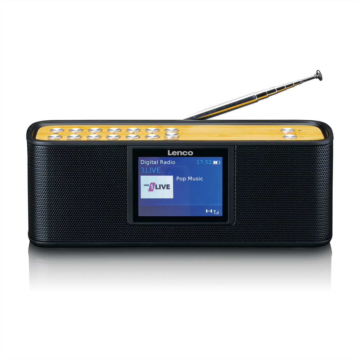 Lenco DAB+ Radio PDR-045BK , schwarz