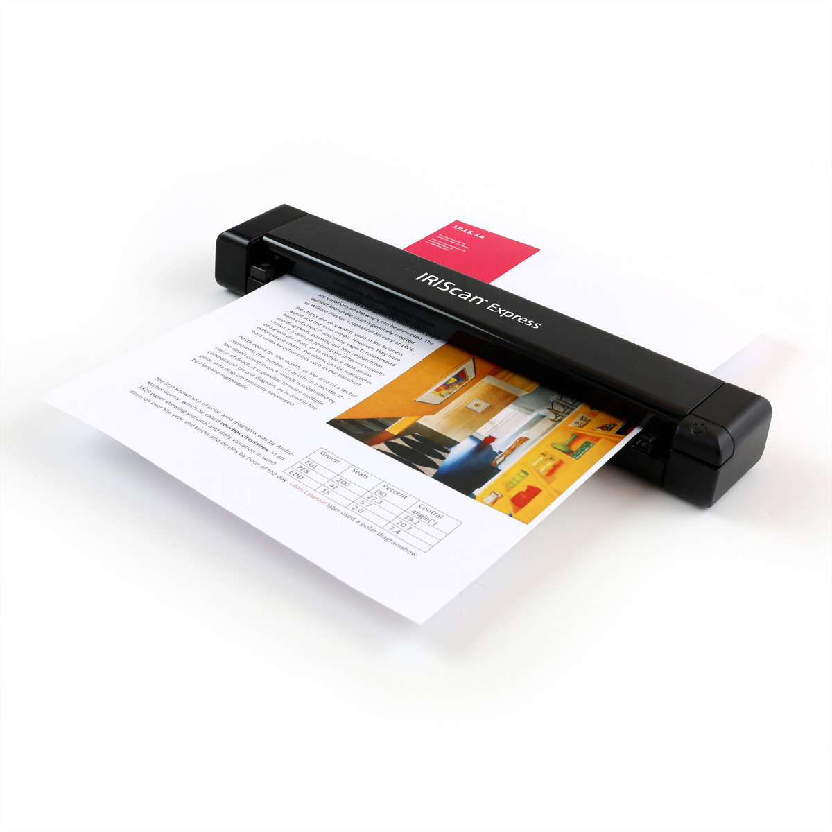 IRISCan Express 4 8PPM Dokumentenscanner, Mobiler Scanner mit Papiereinzug