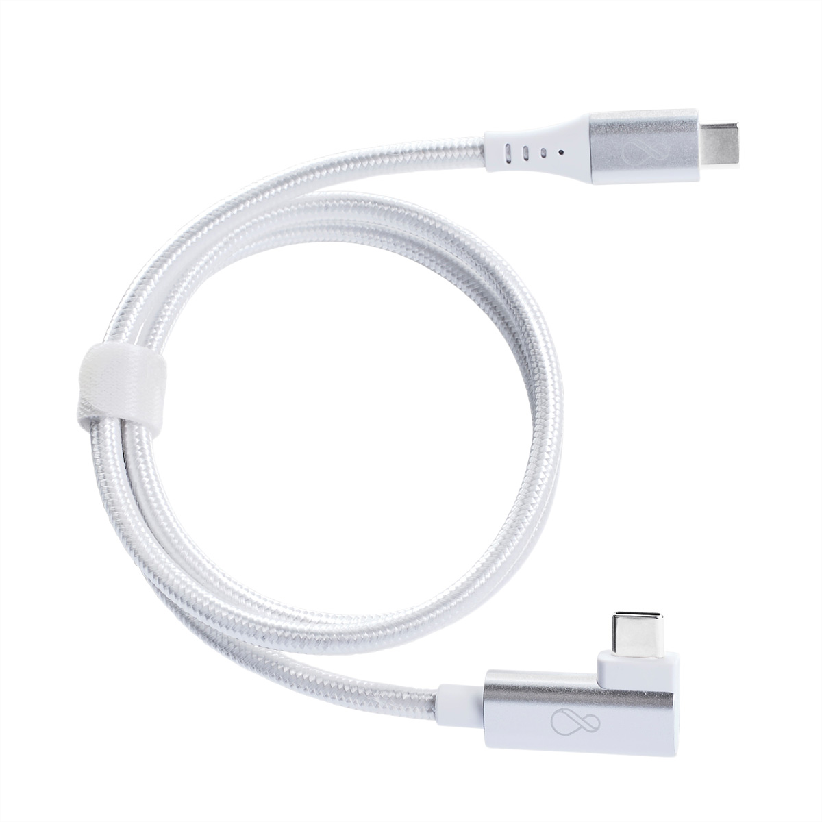 BACHMANN Ochno USB-C Kabel gewinkelt 0,7m silber