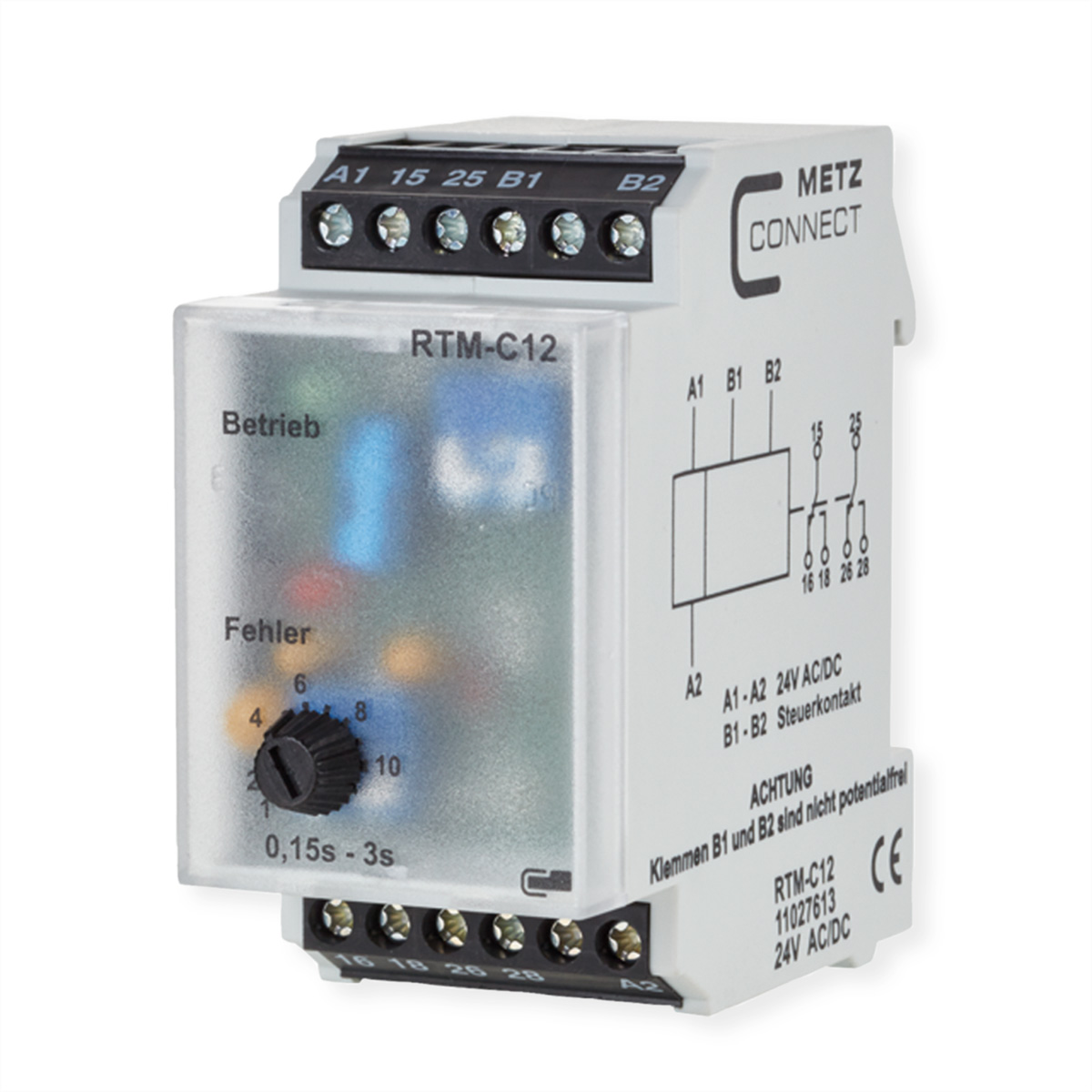 METZ CONNECT RTM-C12, 24 V AC/DC Zeitrelais