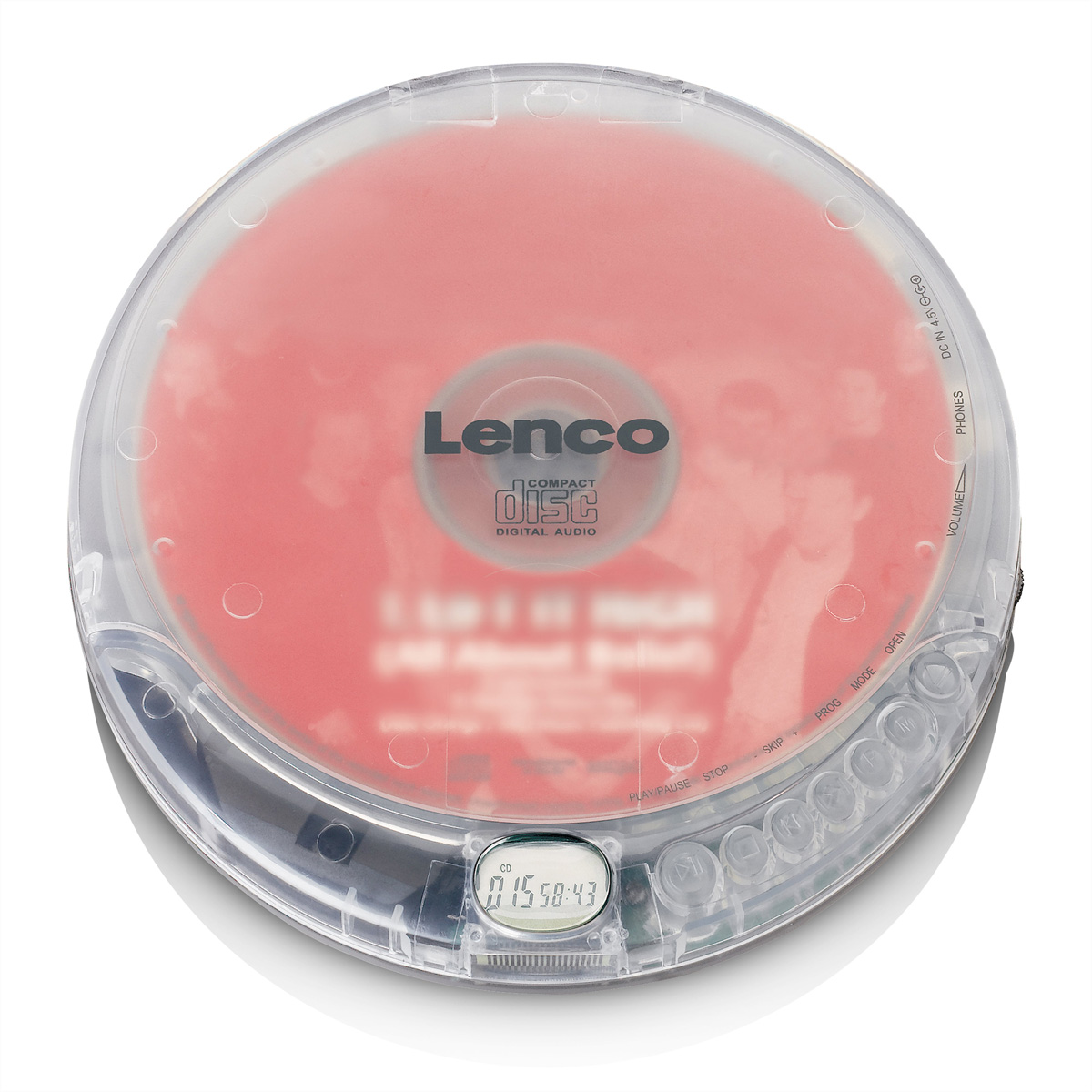 Lenco Portabler CD Player CD-012TR,  inkl. Kopfhörer