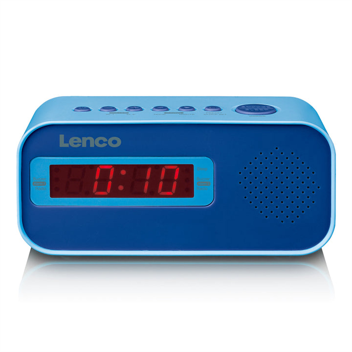 Lenco Radiowecker CR-205 blau, LED-Display, Weckfunktion, Sleeptimer