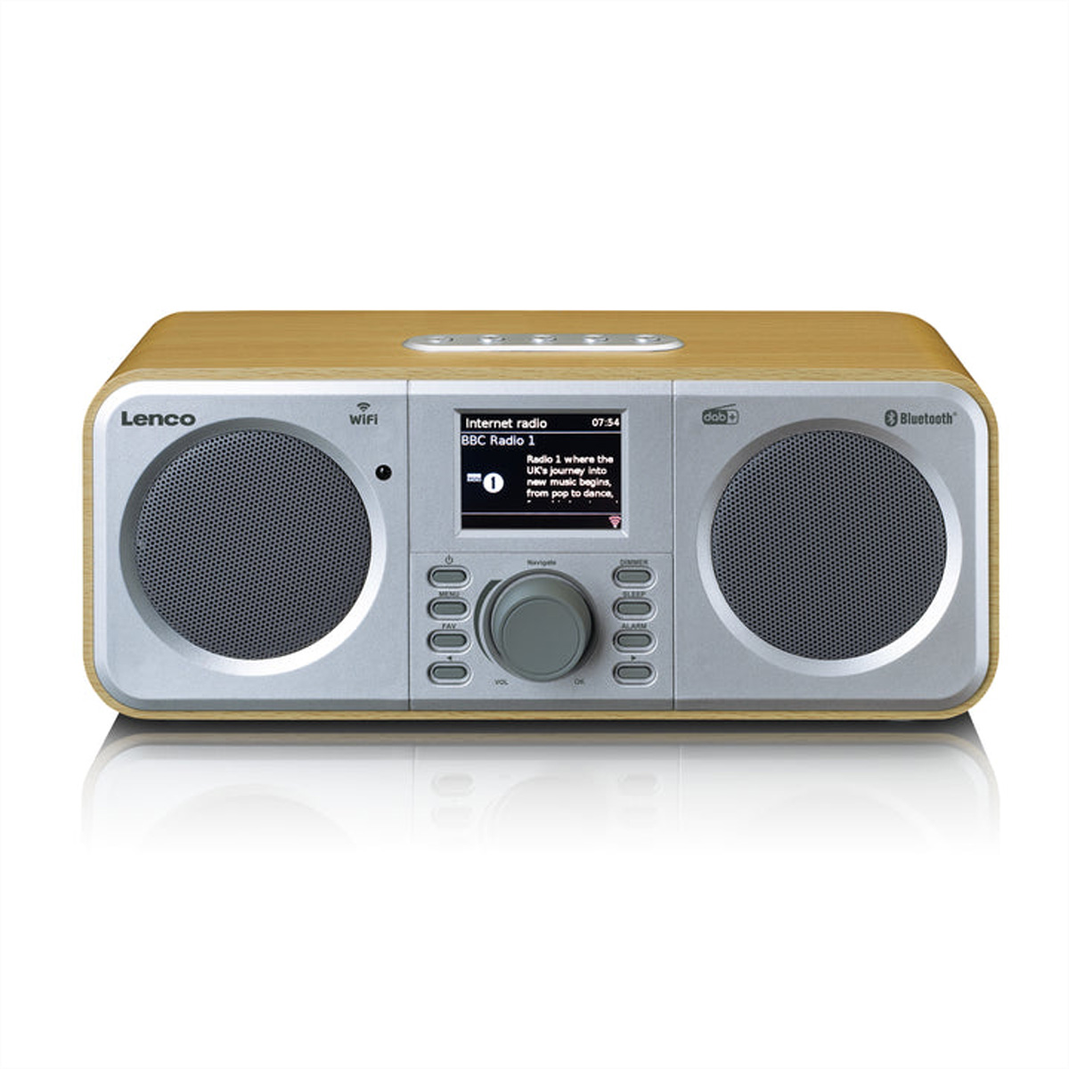 Lenco smart Radio DIR-141WD holzfarbe, BT, Spotify, 2x5w