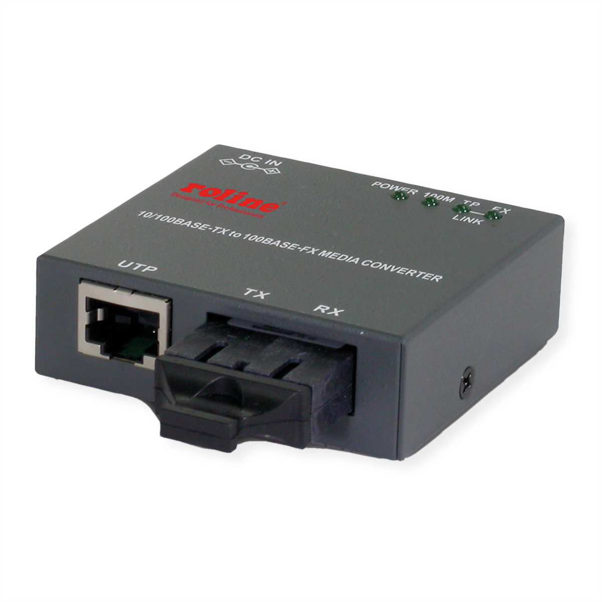 ROLINE Fast Ethernet Kompakt-Konverter, 10/100Base-TX - 100Base-FX (SC)