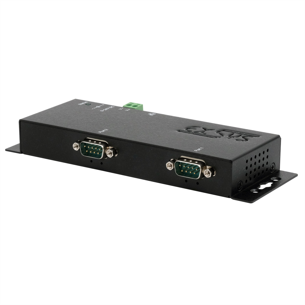 EX-6122-2PoE Ethernet zu Seriell  2 x RS-232/422/485  mit 9 Pin Stecker inkl. Virtual Com Software PoE