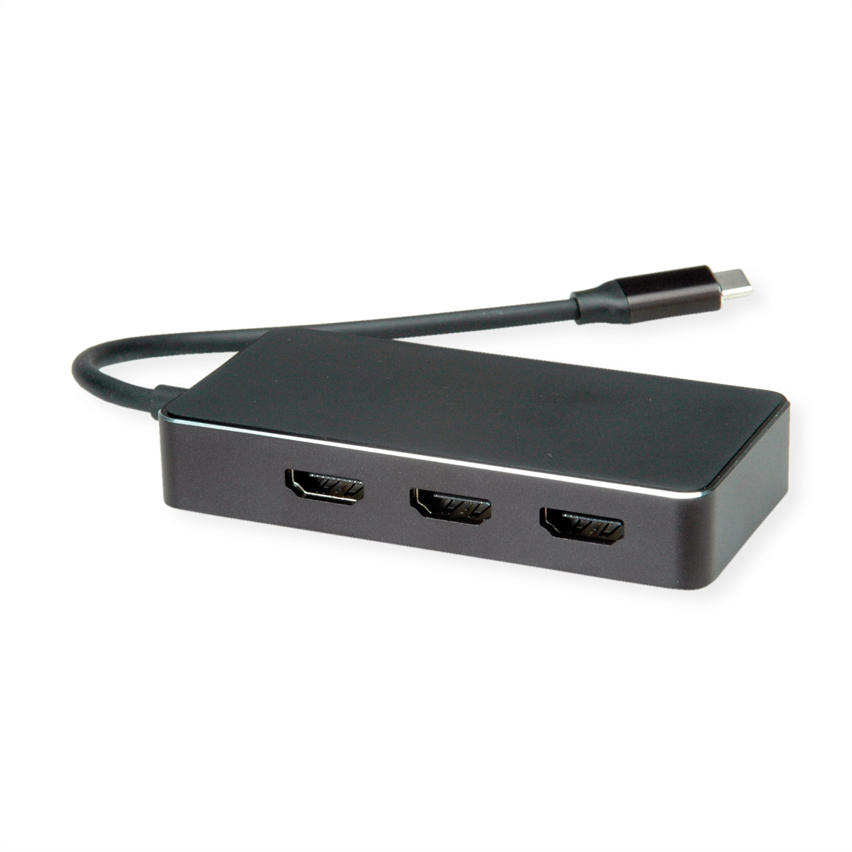 VALUE Multi-Display Adapter USB Typ C - 3x HDMI, Multi-Stream 4K
