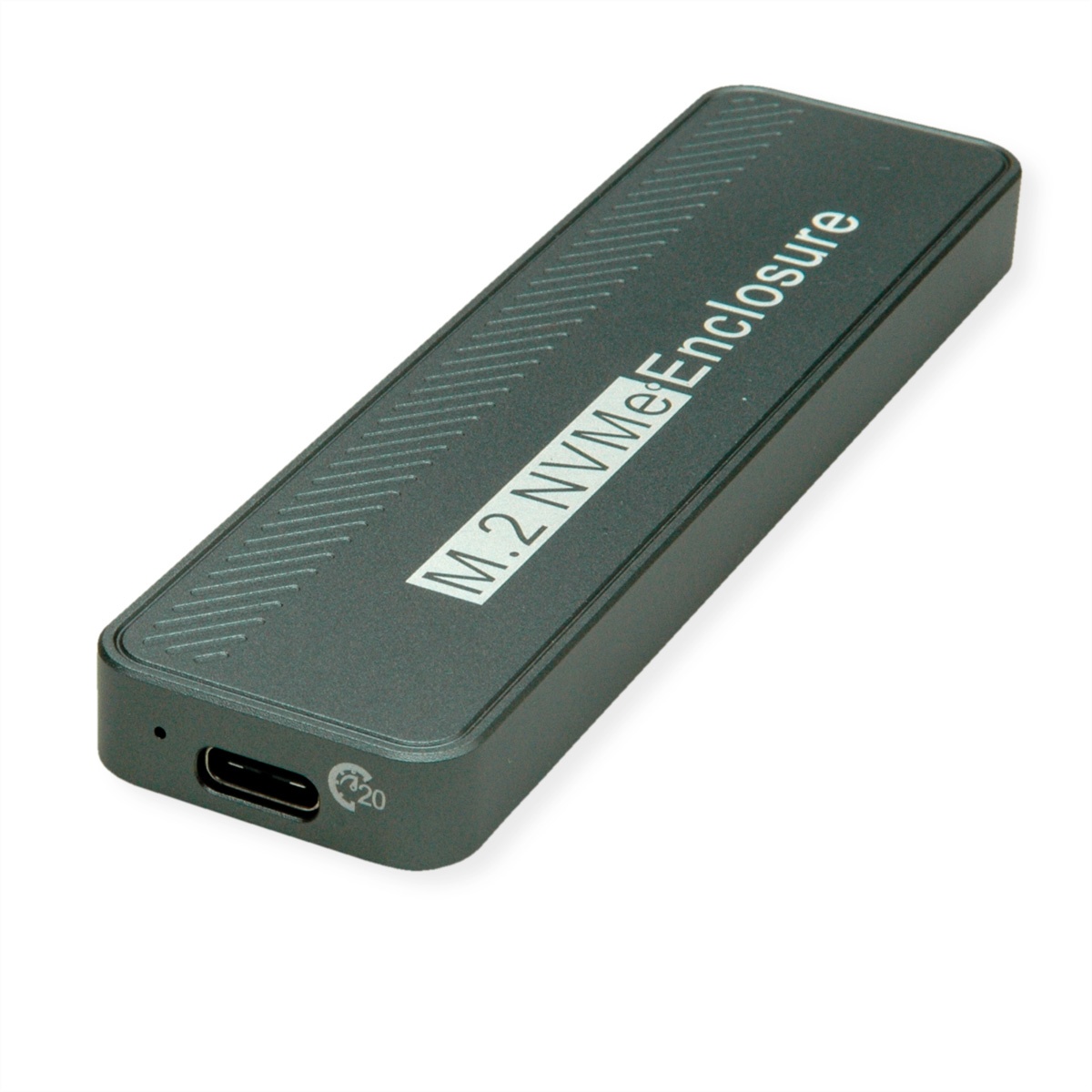 VALUE Externes SSD-Gehäuse, M.2, NVMe zu USB 3.2 Gen 2x2, Typ C